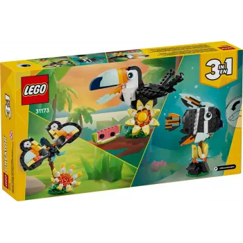 Konstruktorius LEGO Creator 3-in-1 Laukiniai gyvūnai – Tropinis tukanas 31173