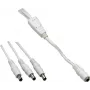 VOLTCRAFT žemos įtampos jungiamasis laidas, lizdas – kištukas, 5,5 mm / 2,5 mm, 1,10 m, 1 vnt. (072959C)