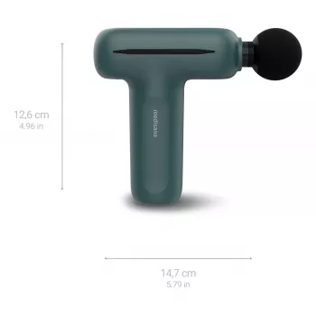 Medisana MG 200 masažinis prietaisas raumenims su 4 antgaliais, vibracija, 3000 aps./min., 8 mm amplitude, Li‑Ion 7,4 V, USB įkrovimas