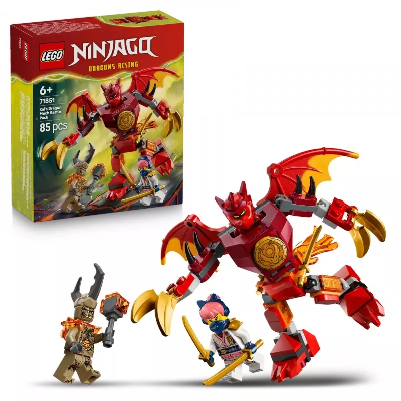 LEGO NINJAGO 71851 Kainio drakono mechaninis kovos rinkinys
