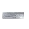 Klaviatūra CHERRY KC 6000 SLIM USB QWERTZ vokiška sidabrinė