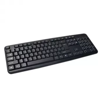 Pilno dydžio laidas klaviatūra VAKOSS TK-103PK – USB, 104 klavišai, skaitmeninis blokas, juoda, 1,4 m laidas