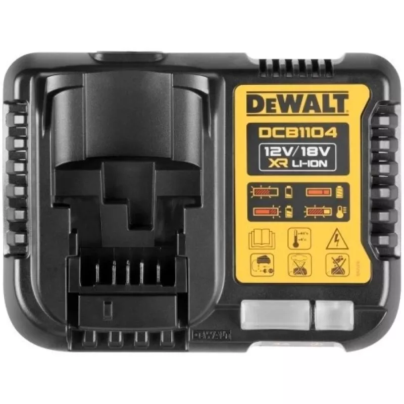 Baterijų ir įkroviklio rinkinys DeWALT DCB1104P2 18 V 5,0 Ah (2 baterijos, įkroviklis)