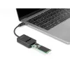 DeLOCK kombinuotas keitiklis M.2 NVMe PCIe SATA SSD USB Type-C 10 Gbps