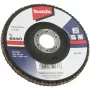 Makita šlifavimo diskas – medienai, metalui, plastikui, spalvotajam metalui, plienui – Grūdėtumas: A120 – 125 mm – tinka Makita 95XX, GA005, GA008, GA008GM201, GA013, GA013GM201, G