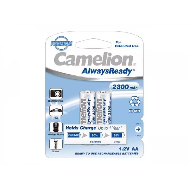 Įkraunama baterija Camelion NH-AA2300ARBP2, 2 vnt., AA, 2300 mAh, 1,2 V, NiMH