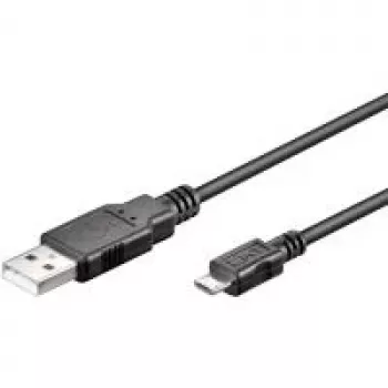 USB laidas Goobay 95736 0,15 m USB A – Micro-USB B juodas