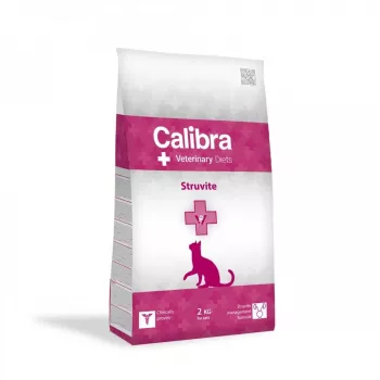 Sausas kačių ėdalas Calibra VD Cat Struvite 2 kg – veterinarinė dieta šlapimo takų sveikatai, vištiena
