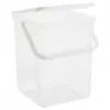 Plastikinis indas skystiems plovikliams Rotho Basic 9 L baltas su dangteliu ir pakabinimo anga