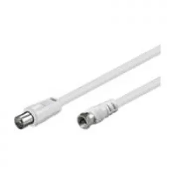 Wentronic Goobay SAT/antenos jungiamasis laidas, baltas, 5 m – F kištukas IEC/koaksialinis kištukas (11728)