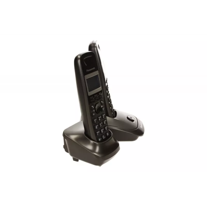 Panasonic KX-TG2512 DECT telefonas Pilka spalva su skambučio numerio atpažinimu