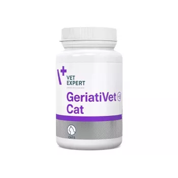 Maisto papildas katėms VETEXPERT GeriatiVet Cat kapsulės 60 vnt. – senjorų smegenų veiklos palaikymui, be glitimo ir sojos