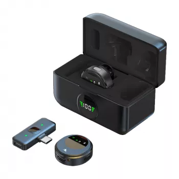 White Shark DSM-06 Tassa Black – belaidis lavaljė mikrofonas su RGB apšvietimu
