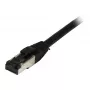 Synergy 21 Patch laidas RJ45, CAT8.1 2000MHz, 0,25 m, juodas, S-STP(S/FTP), TPE(Ultra SuperFlex), AWG26