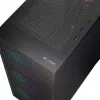 Logic DART PRO ARGB MIDI USB-C PC Case Black – korpusas su tinkleliu ir ventiliatoriais