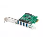 PCIe plėtimo plokštė Lanberg PCE-US3-004 su 4 USB 3.0 prievadais
