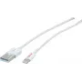 ROLINE - Lightning laidas - Lightning (M) prie USB (M) - 15 cm - Ekranuotas - Baltas - Lietas - Apple iPad/iPhone/iPod (Lightning) (11.02.8326)