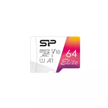 „Silicon Power“ 64GB microSDXC UHS-I Class 10 V10 A1 atminties kortelė – 100 MB/s