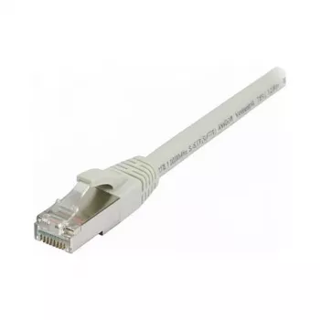 Synergy21 Patch kabelis RJ45, CAT8.1 2000MHz, 0,25 m, pilkas, S-STP (S/FTP), TPE/LSZH (SuperFlex), AWG26