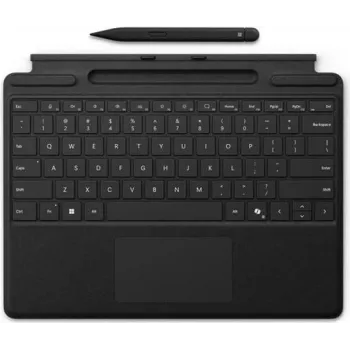 Klaviatūros dangtelis Microsoft Surface Pro 10 su CoPilot mygtuku ir Slim Pen 2 palaikymu – juodas