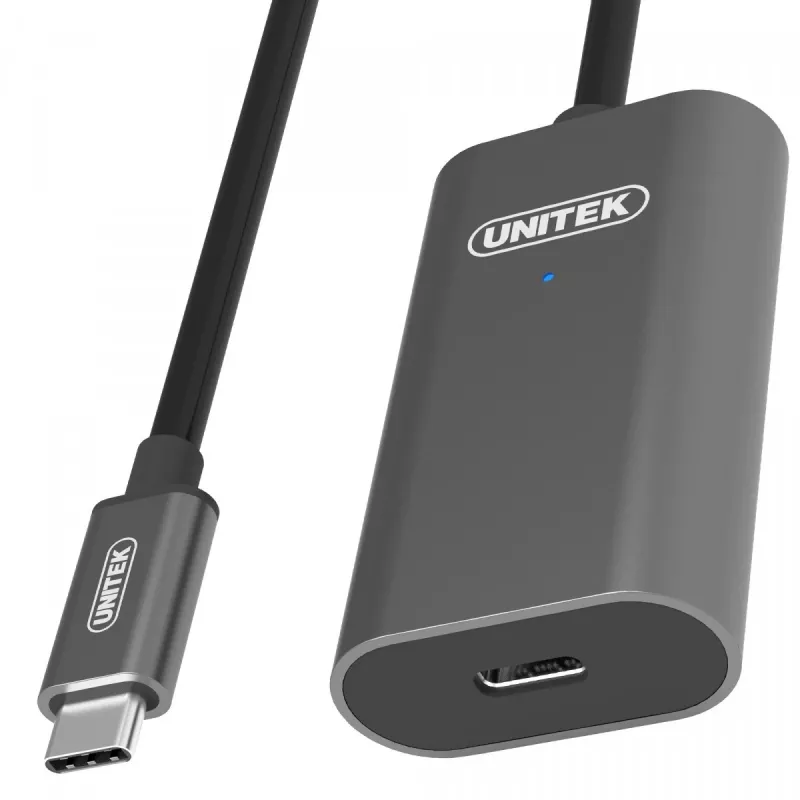 USB C laidas UNITEK U305A 5m USB 3.2 Gen 1 pilka