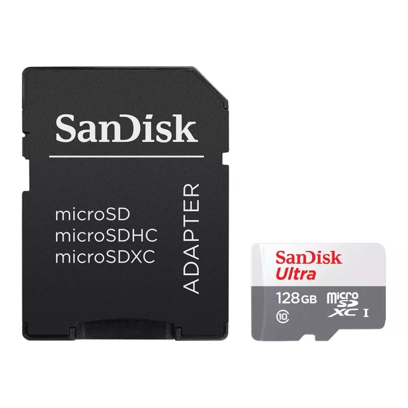 SanDisk 128GB MicroSDXC UHS-I Class 10 atminties kortelė SDSQUNR-128G-GN6TA