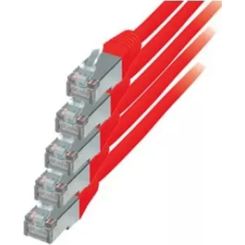 Tinklo kabelis S/CONN Cat. 6 raudonas 1 m
