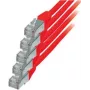Tinklo kabelis S/CONN Cat. 6 raudonas 1 m
