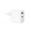 Gembird TA-UC-PDQC65L-W-01 universalus greitasis mobiliojo įrenginio įkroviklis, balta spalva, AC, 65W, GaN