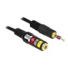 Audio kabelis DeLOCK 84668 3m 3,5mm juodas