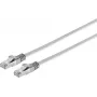 Plokščias RJ45 eterneto kabelis ShiverPeaks Cat.7 Slim, pilkas, 3 m
