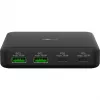GOOBAY kelių prievadų USB-C PD GaN stalinis įkroviklis 65 W, juodas