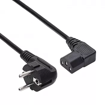 AKYGA AK-PC-12A kampuotas maitinimo laidas CEE 7/7 į IEC C13, 3 m, juodas
