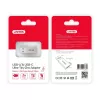 Unitek A1034NI adapteris iš USB-A kištuko į USB-C lizdą, USB 3.1 Gen1, sidabrinis