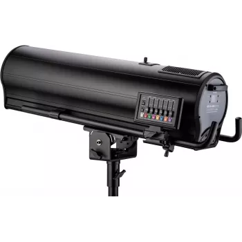 Prožektorius EUROLITE LED SL-1000 MFZ DMX su transportiniu dėklu — LED judantis šviestuvas, DMX valdymas, motorizuotas priartinimas