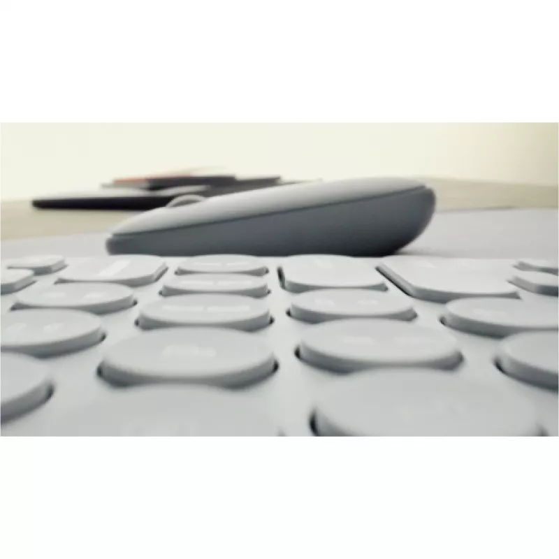 Logitech Pebble Keys 2 K380S Tonal White belaidė Bluetooth klaviatūra (920-011796)
