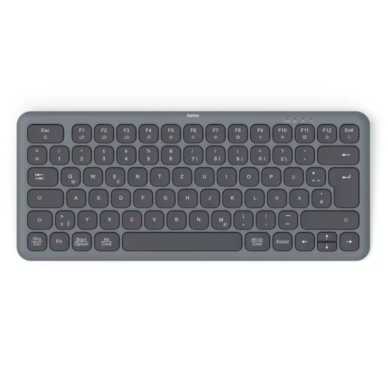 Belaidė klaviatūra Hama WK-500 multi device juoda-pilka
