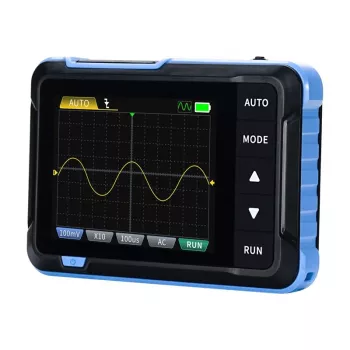 Nešiojamas 2-in-1 mini osciloskopas ir signalų generatorius Fnirsi DSO153 150 MHz pralaidumas, 1 GS/s atranka
