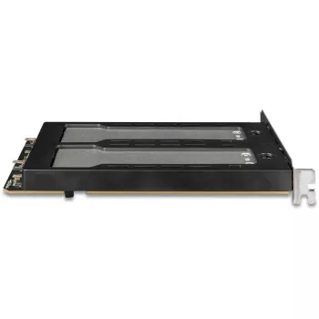 Mobilus laikiklis RAIDSONIC ToughArmor MB842MP-B — 2 išimami lizdai M.2 NVMe diskams, PCIe 4.0 x16