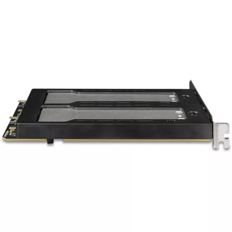 Mobilus laikiklis RAIDSONIC ToughArmor MB842MP-B — 2 išimami lizdai M.2 NVMe diskams, PCIe 4.0 x16