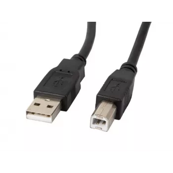 Lanberg CA-USBA-11CC-0010-BK USB kabelis 1 m 2.0 USB B juodas
