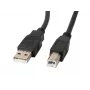 Lanberg CA-USBA-11CC-0010-BK USB kabelis 1 m 2.0 USB B juodas