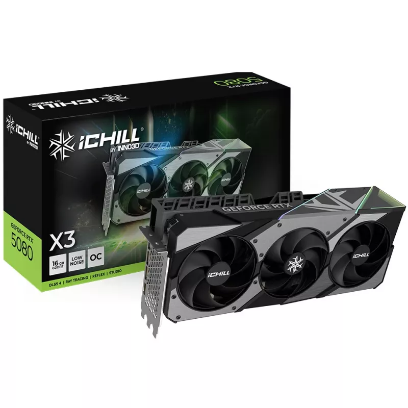 INNO3D iChill GeForce RTX 5080 X3 V2 16 GB GDDR7 vaizdo plokštė