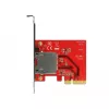 DeLOCK PCI Express > 1x išorinis CFexpress lizdas – kortelių skaitytuvas (CF) – PCI Express x4 3.0 (91748)