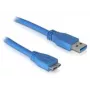 DeLOCK Micro USB 3.0 laidas 1 m, USB A, 5 Gbit/s, mėlynas