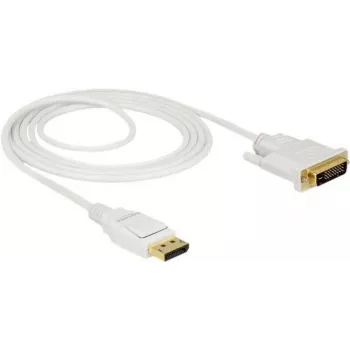 Vaizdo kabelio adapteris DeLOCK 83814 2 m DisplayPort DVI Baltas