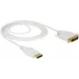 Vaizdo kabelio adapteris DeLOCK 83814 2 m DisplayPort DVI Baltas