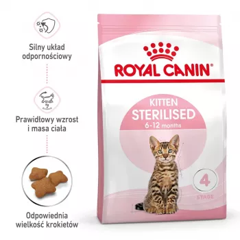 Sausas kačių ėdalas Royal Canin Kitten Sterilised 3,5 kg – paukštiena