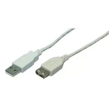 Logilink USB 2.0 ilginimo laidas, USB-A (mot.) į USB-A (pat.), 3 m, pilka