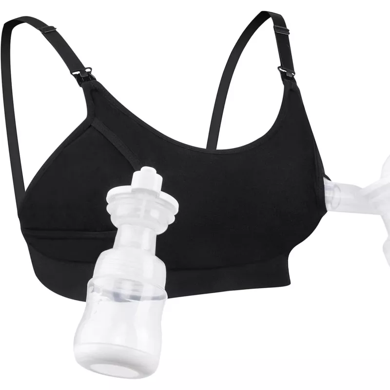 Momcozy YN08 HANDS-FREE maitinimo liemenėlė juoda 2XL